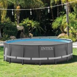 Cubrepiscinas Intex Bubble TIME UTF00142 Gris Redondo