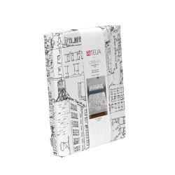 Juego de funda nórdica Alexandra House Living Urban Multicolor Cama de 180 3 Piezas