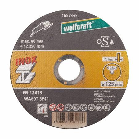 Discos de corte Wolfcraft 8463000 Ø 125 mm (10 Unidades)