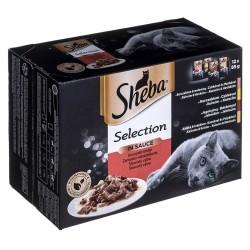 Comida para gato Sheba Selection in Sauce Pollo Pavo Ternera Cordero 85 g