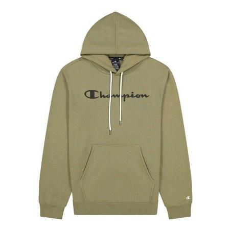 Sudadera con Capucha Hombre Champion Script Logo Print Marrón