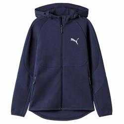 Sudadera con Capucha y Cremallera Hombre Puma Evostripe Full-Zip Azul marino