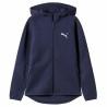 Sudadera con Capucha y Cremallera Hombre Puma Evostripe Full-Zip Azul marino