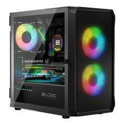 Caja Semitorre ATX Logic PORTOS ARGB Negro