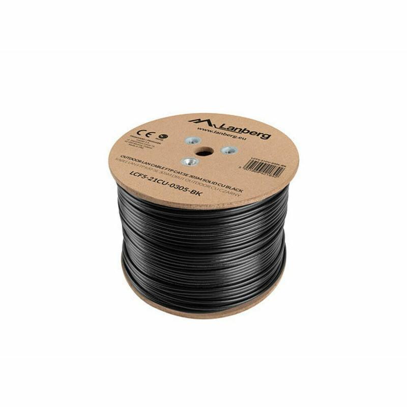 Cable de Red Rígido FTP Categoría 5e Lanberg LCF5-21CU-0305-BK 305 m Negro