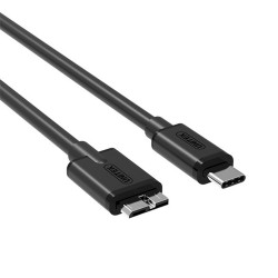 Cable USB C a Micro USB B Unitek Y-C475BK Negro 1 m
