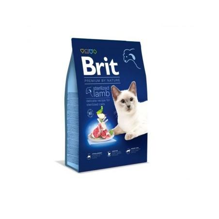 Comida para gato Brit PREMIUM BY NATURE STERILIZED Adulto Pavo Cordero 8 kg