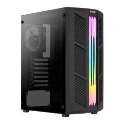 Caja Semitorre Micro ATX / ATX/ ITX Aerocool Prime RGB Negro