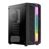 Caja Semitorre Micro ATX / ATX/ ITX Aerocool Prime RGB Negro