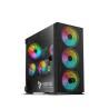 Caja Semitorre ATX/mATX Savio SAVGC-RAPTORX1 Negro Multicolor