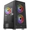 Caja Semitorre ATX Aerocool PGS Graphite-G-BK-v2 FRGB Negro