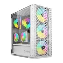 Caja Semitorre ATX Savio RAPTOR WHITE X1 Negro Multicolor