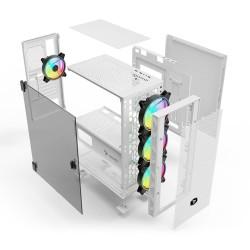 Caja Semitorre ATX Savio RAPTOR WHITE X1 Negro Multicolor