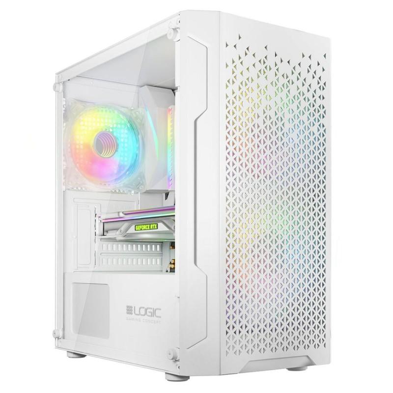 Caja Semitorre ATX Logic ARAMIS ARGB Blanco