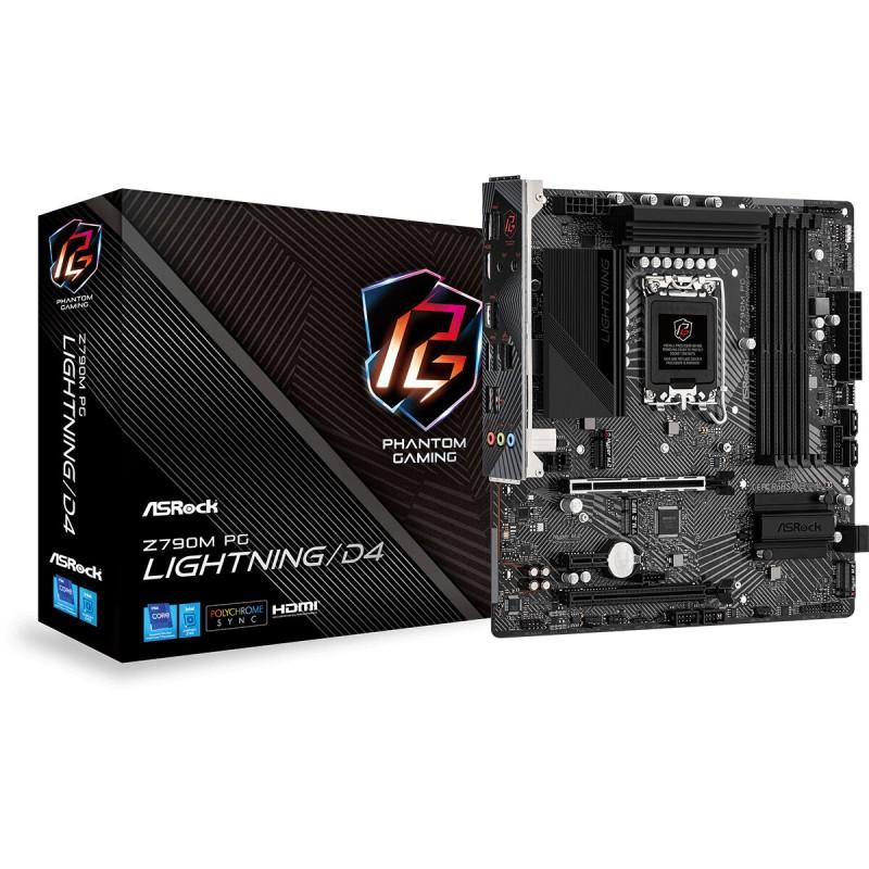 Placa Base ASRock Z790M PG Lightning/D4 Intel LGA 1700