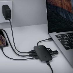 Hub USB Aukey CB-C71 Negro 100 W