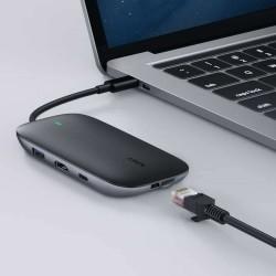 Hub USB Aukey CB-C71 Negro 100 W