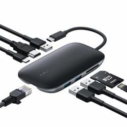 Hub USB Aukey CB-C71 Negro 100 W