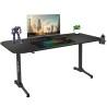 Mesa de Escritorio Gaming Huzaro HZ-Hero 4.7 Negro Madera MDF 160 x 75 cm