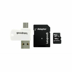 Tarjeta de Memoria Micro SD con Adaptador GoodRam M1A4 All in One Negro 128 GB UHS-I