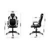 Silla Gaming Huzaro HZ-Force 2.5 White Mesh         Blanco Negro