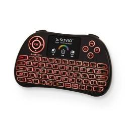 Teclado Savio KW-03 QWERTY Inglés Negro Qwerty US