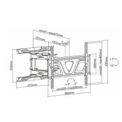 Soporte TV MacLean MC-832 37" 80" 45 kg