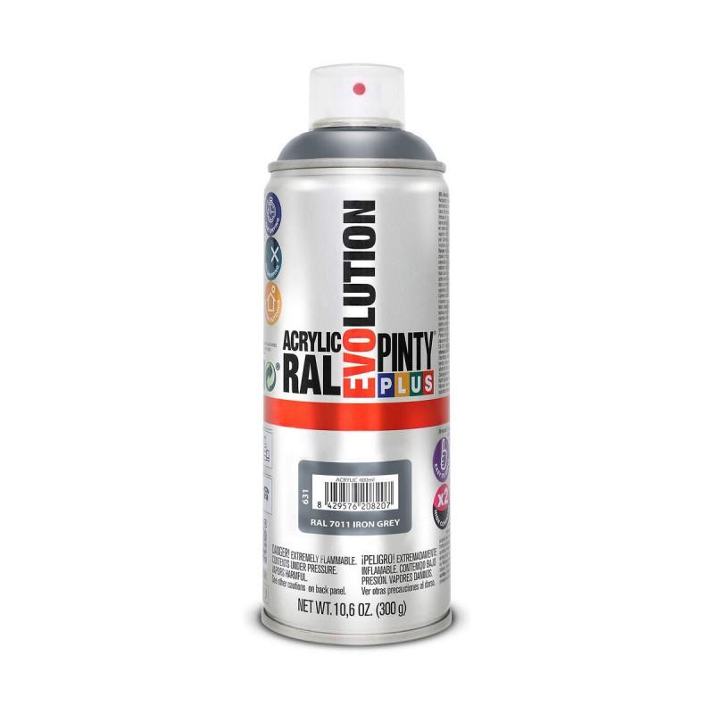 Pintura en spray Pintyplus Evolution RAL 7011 400 ml Iron Grey