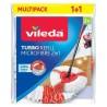 Recambio de Mopa Para Fregar Vileda Turbo 2in1 Microfibra Poliamida Poliéster (2 Unidades)