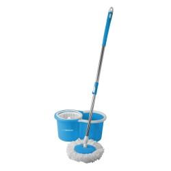 Mopa Fregona con Cubo Esperanza EHS005 Azul Blanco Microfibra