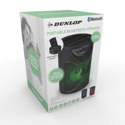 Altavoz Bluetooth Dunlop TWS 15 W Negro USB