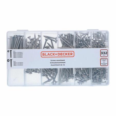 Kit de tornillos Black & Decker Phillips Madera 332 Piezas