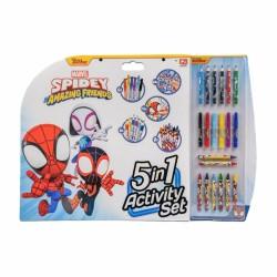 Caja de Actividades para Colorear Spidey 5 en 1