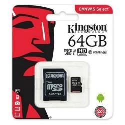 Tarjeta de Memoria Micro SD con Adaptador Kingston SDCS2 100 MB/s exFAT