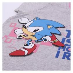 Pijama Infantil Sonic Gris