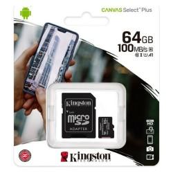 Tarjeta de Memoria Micro SD con Adaptador Kingston SDCS2 100 MB/s exFAT