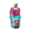 Set de Juguetes de Playa Frozen Elsa & Anna Ø 18 cm (16 Unidades)