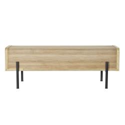 Banqueta DKD Home Decor Natural Madera Metal 120 x 40 x 43 cm