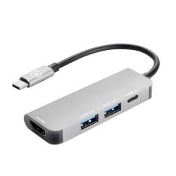 Hub USB-C Celly Prohub Gris (1 unidad)