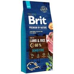 Pienso Brit Premium by Nature Sensitive Adulto Cordero Arroz 15 kg