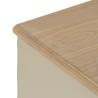 Mesita de Noche Crema Natural Madera de abeto Madera MDF 48 x 36 x 61 cm