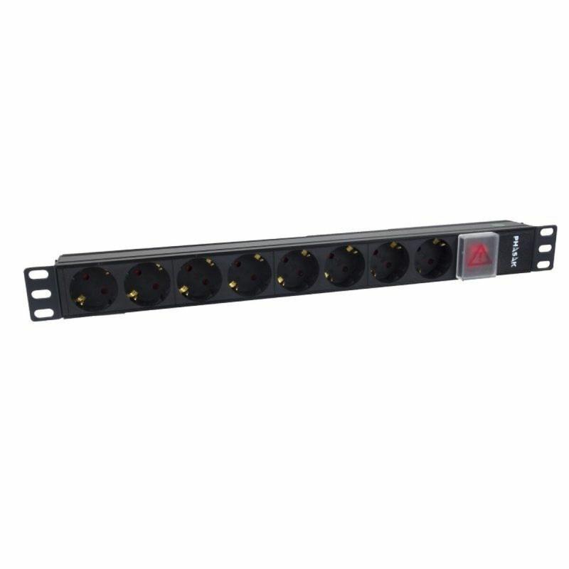 Regleta Enchufes 8 Tomas con Interruptor Phasak BNS 1520 (3 m) (2 m)