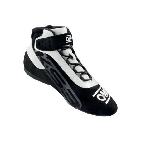 Botines Racing OMP KS-3 Negro/Blanco 46