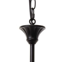 Lámpara de Techo Blanco Negro Hierro 40 W 220 V 65 x 65 x 49,5 cm