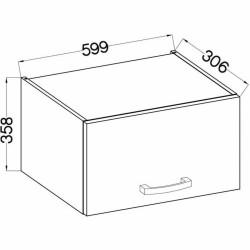 Mueble de cocina Gris 60 x 31,6 x 36 cm