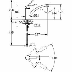 Grifo Monomando Grohe 30358000