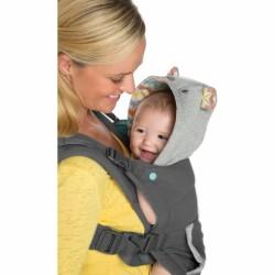 Mochila Portabebé Infantino Cuddle Up Bear Gris + 0 Años + 0 Meses