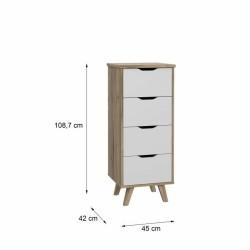 Cajonera Vankka Roble 45 x 42 x 108 cm 45 x 108,7 x 42 cm