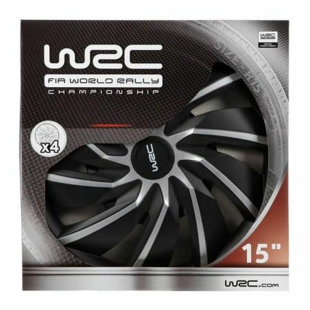 Tapacubos WRC 7598 Gris Negro/Gris 15" 4 Piezas