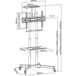 Soporte TV Techly ICA-TR16T 70" 50 kg